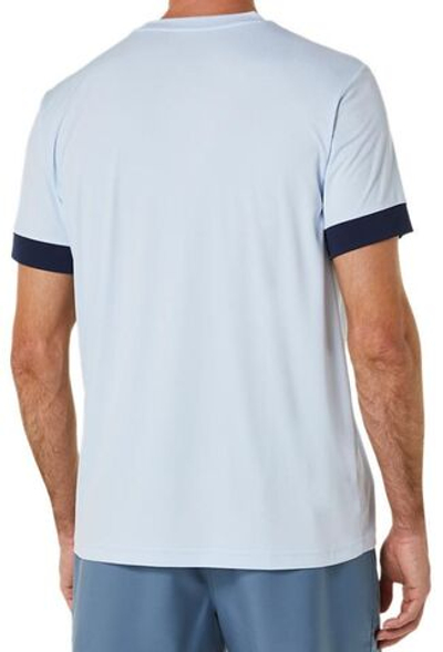 Мужская теннисная футболка Asics Court SS Top - soft sky/midnight