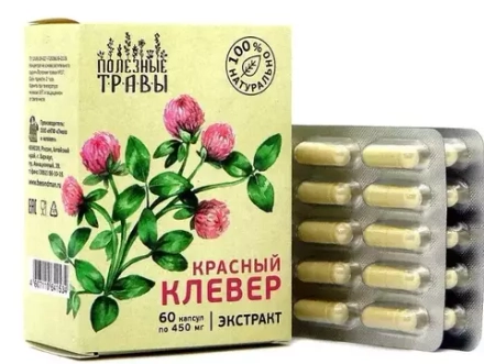 Красный клевер, экстракт 60 капсул