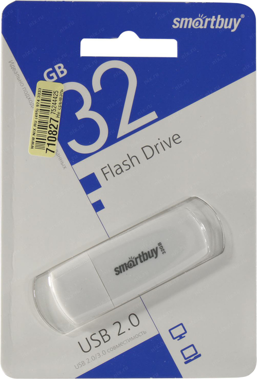 Flash Drive 32Gb SmartBuy Scout <SB032GB2SCW> USB2.0