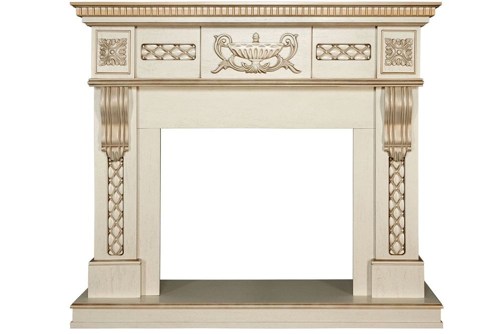 Портал Royal Flame Corsica - Слоновая кость с патиной