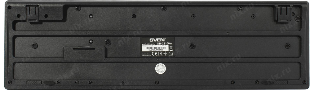 Клавиатура SVEN Wireless KB-C2100W Black &lt;USB&gt; 104КЛ, беспроводная