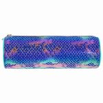 Пенал-тубус ЮНЛАНДИЯ SEASTORY на молнии, мягкий, "Aquamarine", 21х7х7 см, 270047