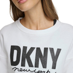 Женский свитшот DKNY Glitter Script Logo Cropped