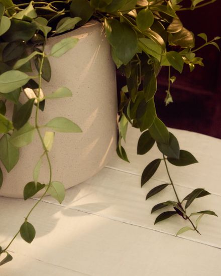 Кашпо Calun керамика бежевого цвета Ø 32 см