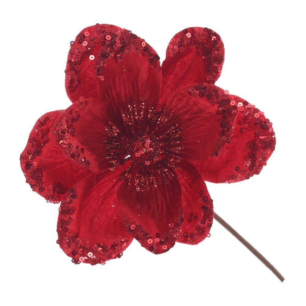 GAEM Цветок искусственный "Магнолия", L15 W15 H25 см, 5в.