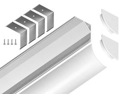 Ambrella Алюминиевый профиль угловой круглый 15.7*15.7 для светодиодной ленты до 9,78мм Alum Profile GP2100WH