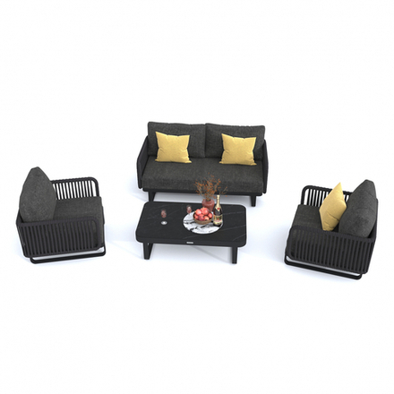 Лаунж зона Ideal Patio БЕЛЛИСА С с двухместным диваном - маренго