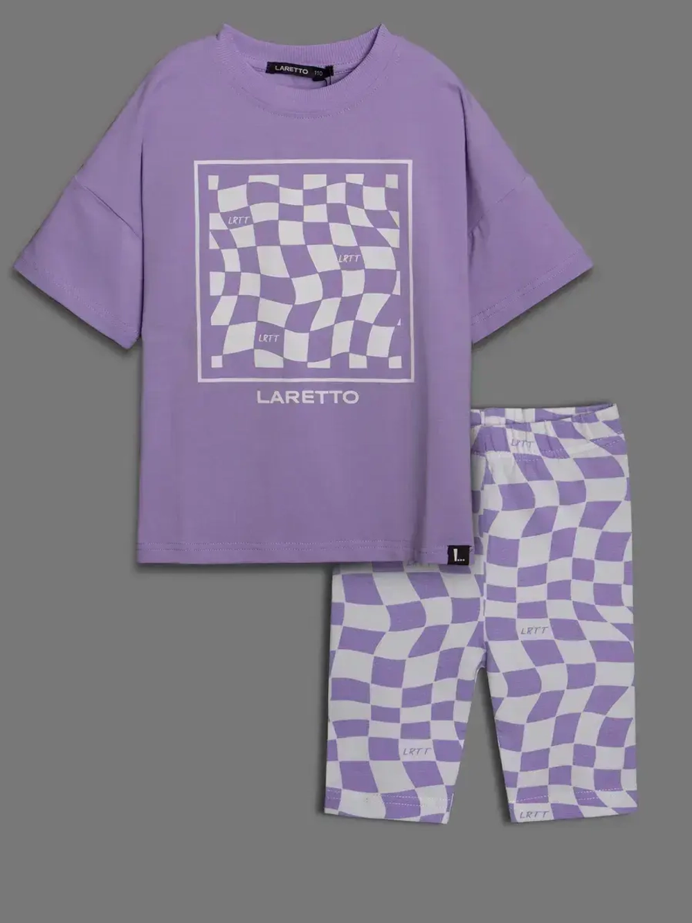 Летний костюм для девочки с велосипедками