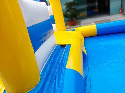 Коммерческий надувной батут с бассейном «Пляжный оазис», 13*5*6 м