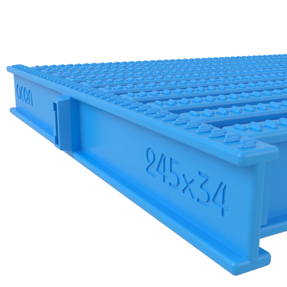 УГЛОВОЙ СЕГМЕНТ ACON 245x34мм, цвет голубой