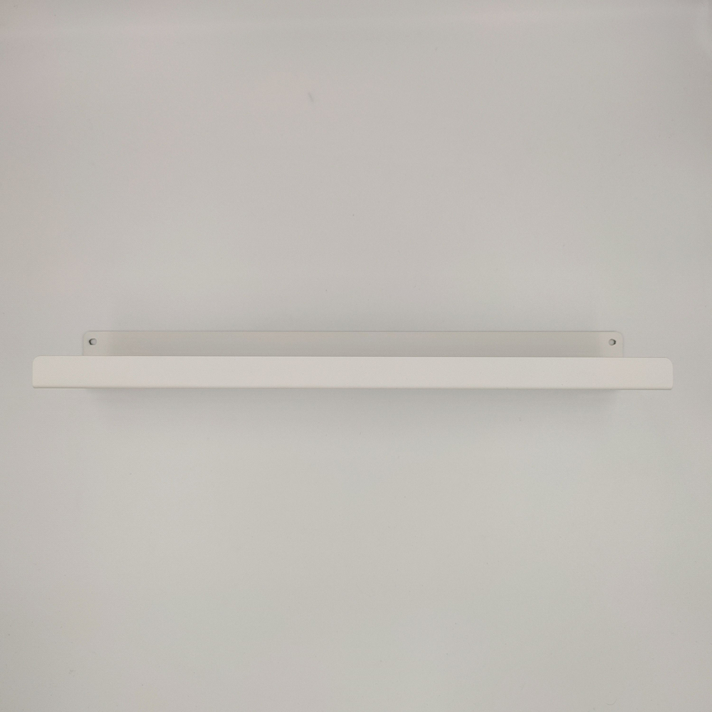 Полка MetaDec Holes настенная прямая, 40х10см белая, 1шт