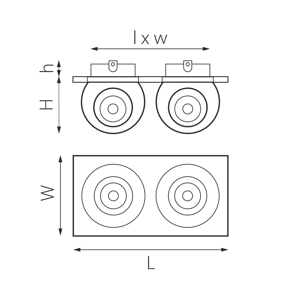 i5277272 Светильник INTERO LED 9W*2 850LM*2 24G ЧЕРНЫЙ 3000K (217527+217072+217072)