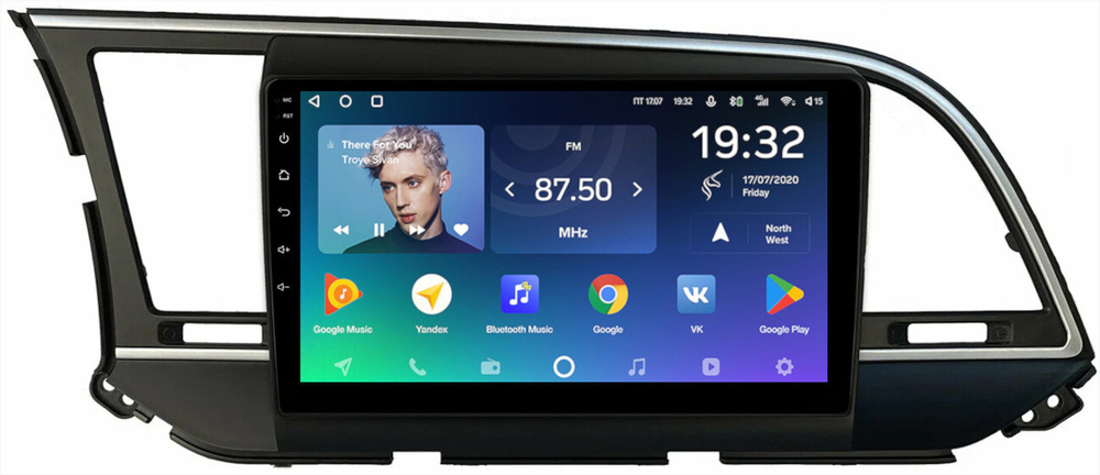 Магнитола для Hyundai Elantra 6 2016-2018 (штатная КЗВ, рамка тип 1) - Teyes SPRO+ монитор 9" IPS на Android 10, ТОП процессор, 4Гб+32Гб, 4G SIM-слот