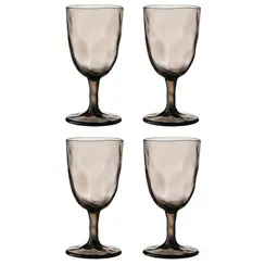 Набор бокалов для вина hollow, 430 мл, серо-коричневый, 4 шт.