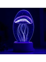 Светильник «Медуза» LED RGB от сети 9.5×10×21.5 см RISALUX