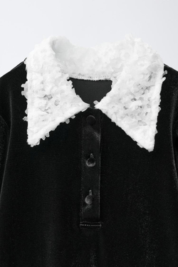 ZARA ГОТИЧЕСКОЕ ПЛАТЬЕ-КОСТЮМ, ЧЕРНЫЙ