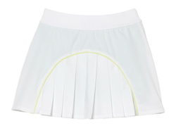 Теннисная юбка Lacoste Pleat Back Ultra-Dry Tennis Skirt with Contrast Shorts - White