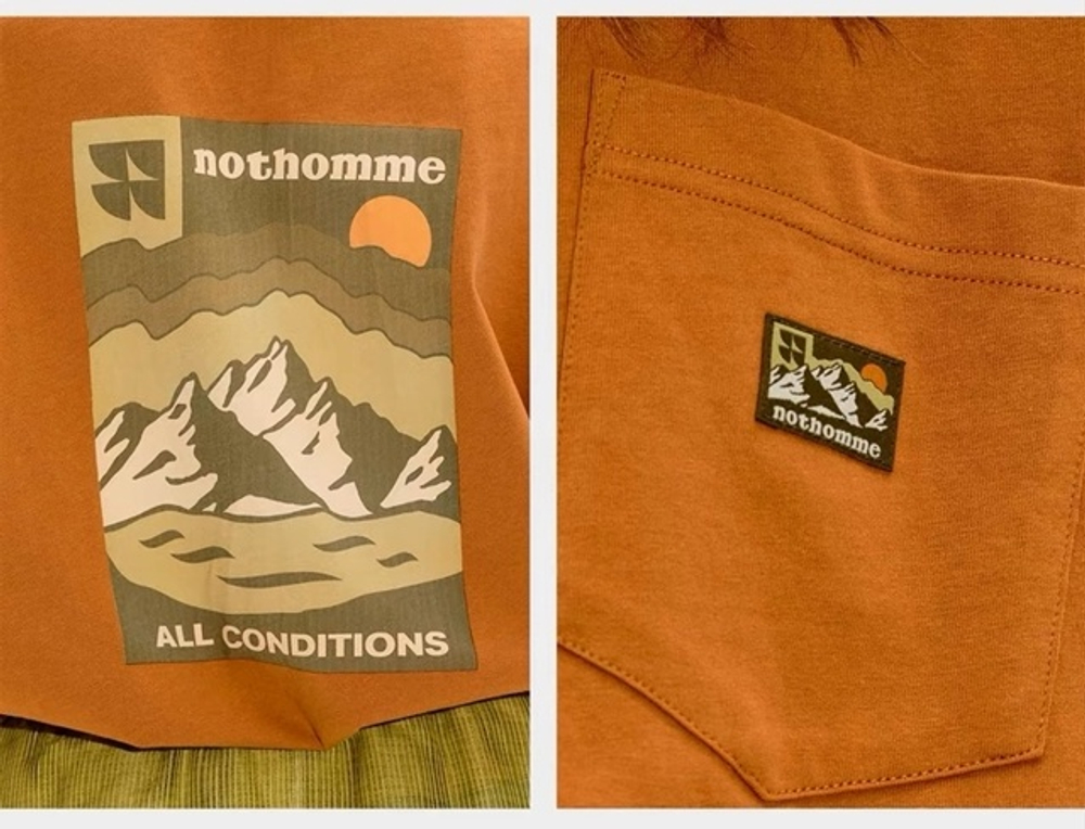 Футболка Nothomme Mountain Orange