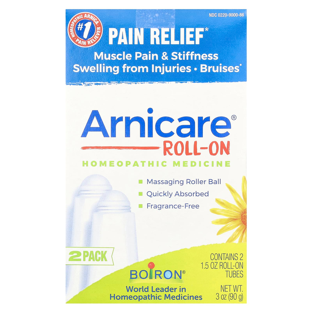 Boiron, Arnicare, шариковое обезболивающее, 2 тюбика, по 1,5 унции