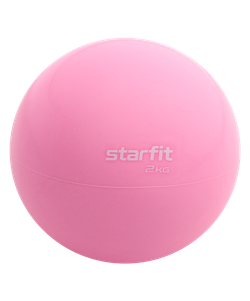 Медбол GB-703, 2 кг, розовый пастель