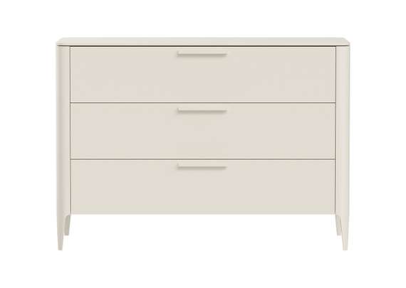 Комод Type 3 ящика ширина 120 см (молочный)