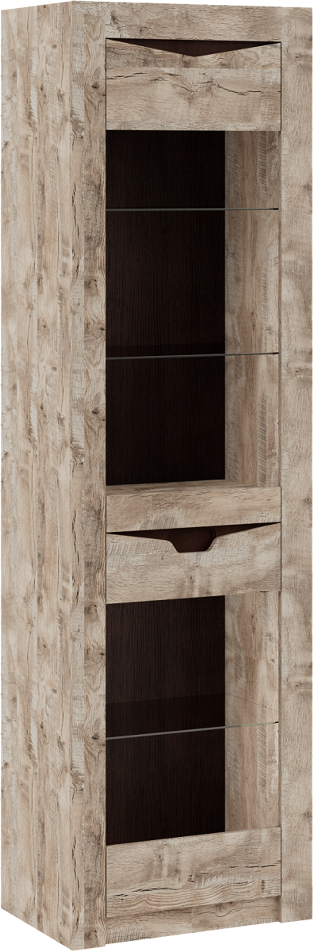 Хилтон витрина №1 правая (без полок)