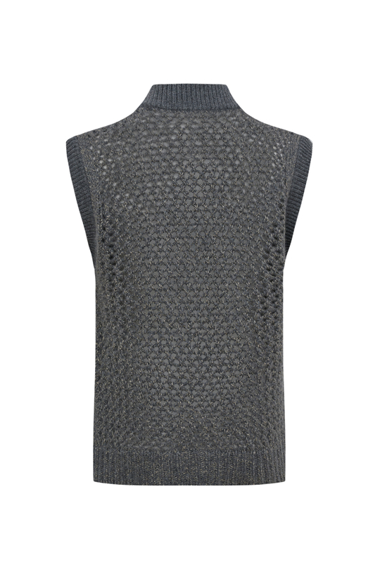 Кашемировый жилет с люрексом