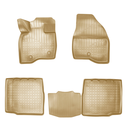 Ковры в салон Norplast/Unidec для Ford Explorer в кузове U502 (2017-), Бежевый, 5 мест, арт.NPA11-C22-185-B