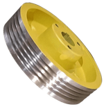 Канатоведущий шкив D=400x4x10 мм ширина 92 мм, V-groove 54° лебедка SM225.40-20