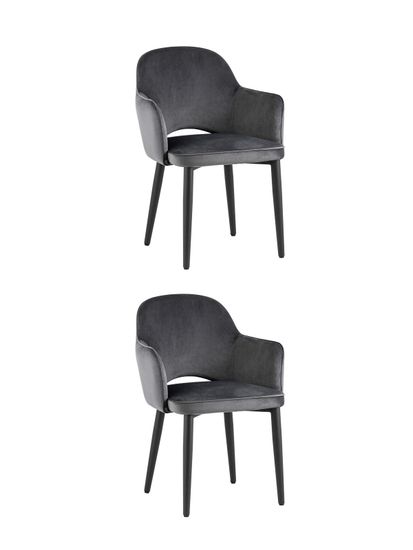 Стул Венера NEW, велюр серый NP (набор 2шт)