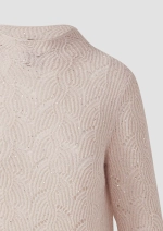 Полупрозрачный свитер с ажурным рисунком и блестками- детали Black Label