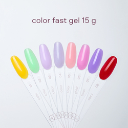 Луи Филипп Color Fast Gel 01 - Гель для наращивания желтый , 15гр2