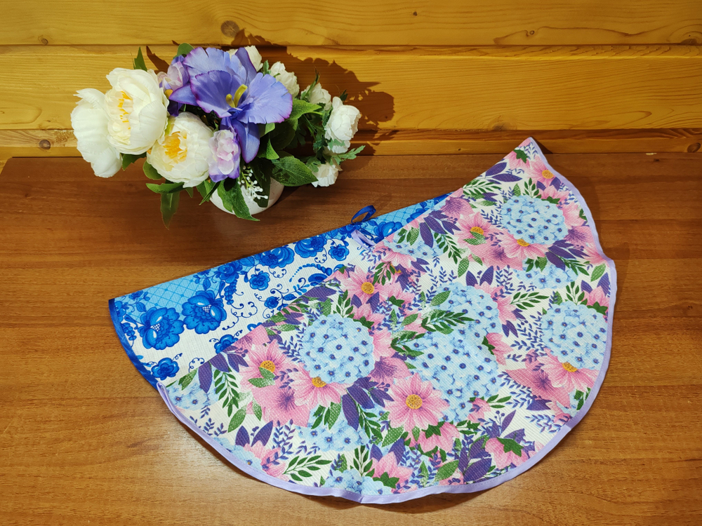 Полотенце кухонное, круглое, 2 шт, вафельное полотно