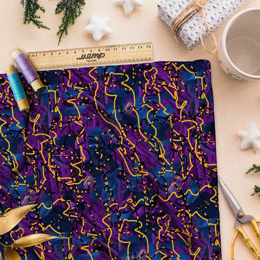 Ткань флис ядовитая река