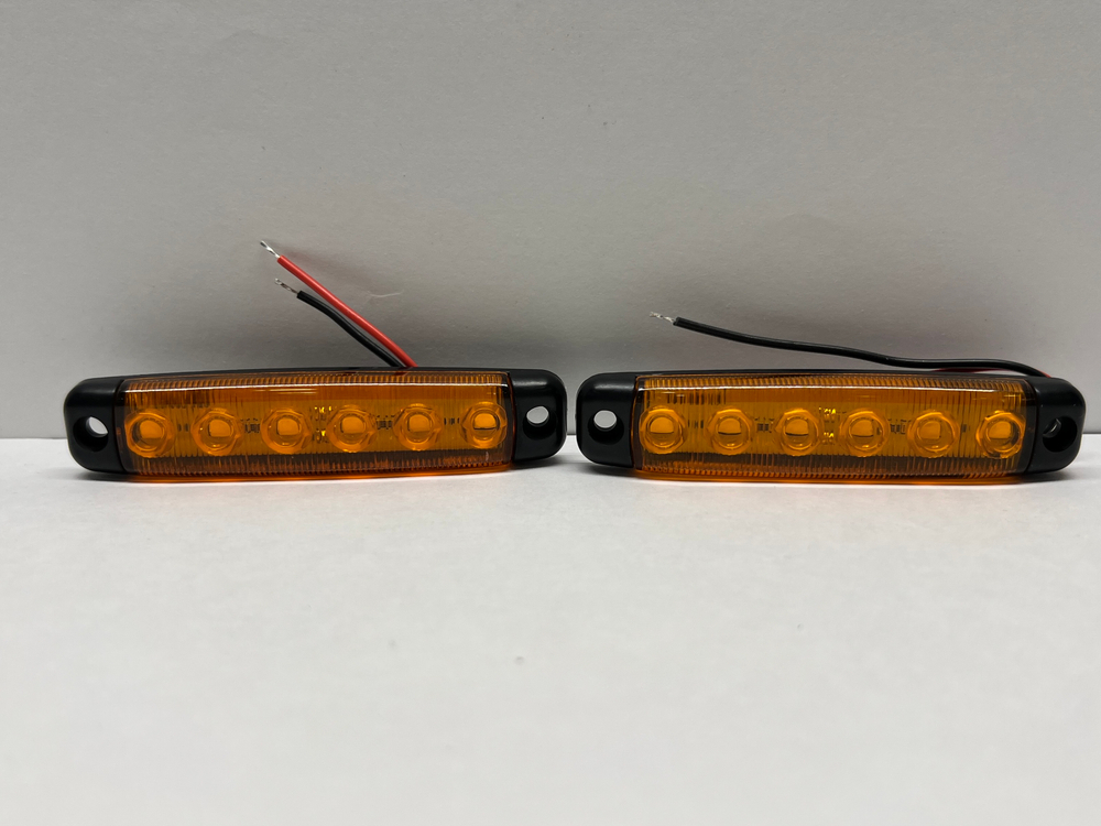 24V / Боковые Светодиодные габаритные огни, 24 вольта, оранжевый, Яркий Стиль (2 шт. / комплект) -