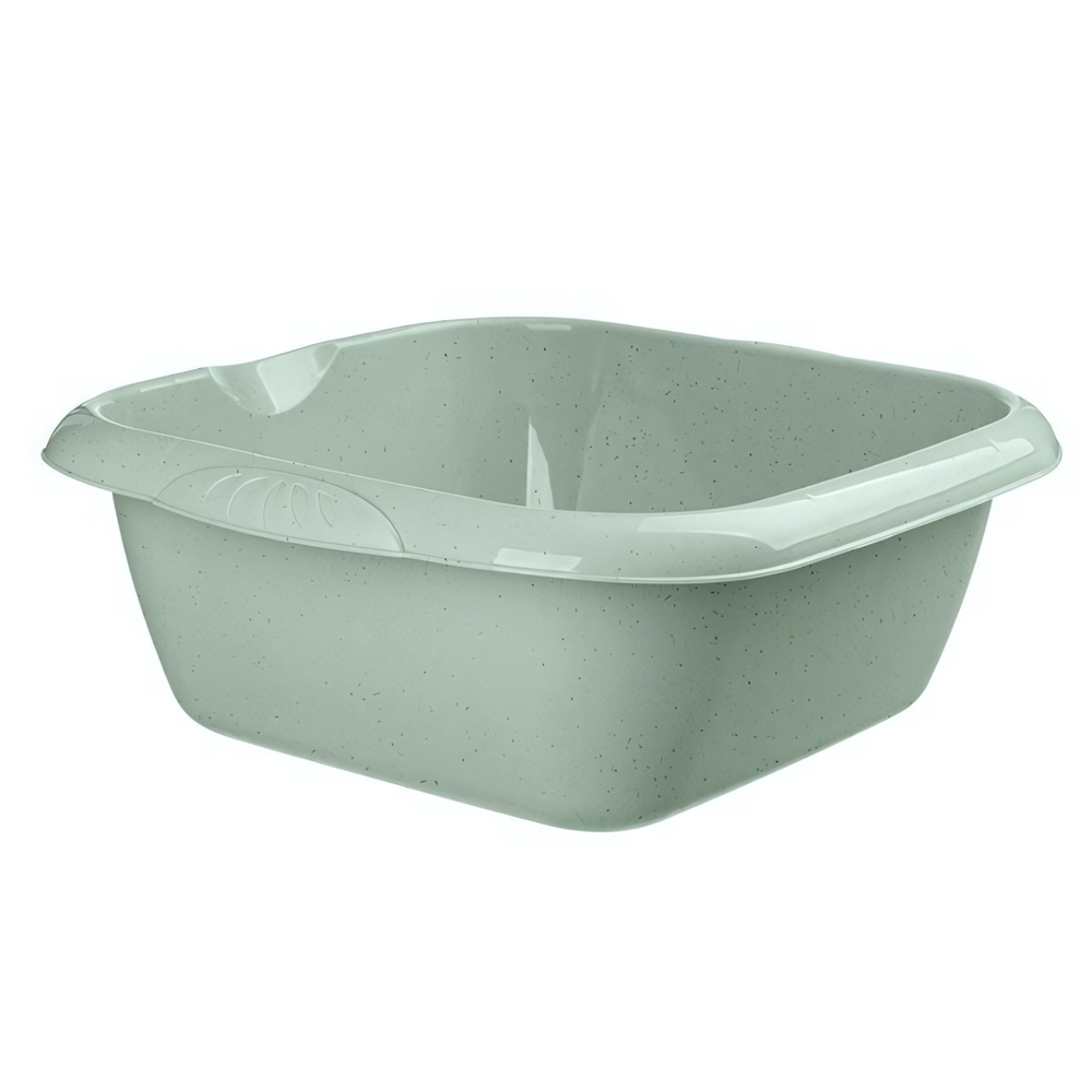 Таз универсальный "Greenland" квадратный 6л (зеленый флэк)