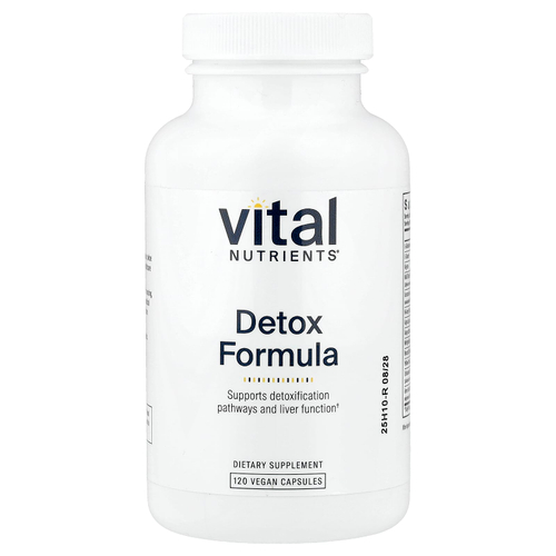 Vital Nutrients, Detox Formula, 120 веганских капсул