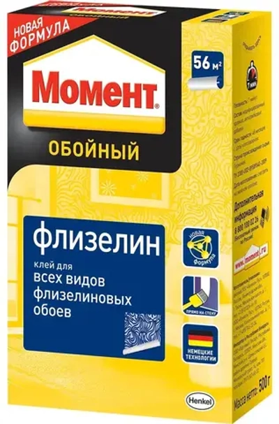 Клей обойный для флизелиновых обоев Момент Флизелин 500 г