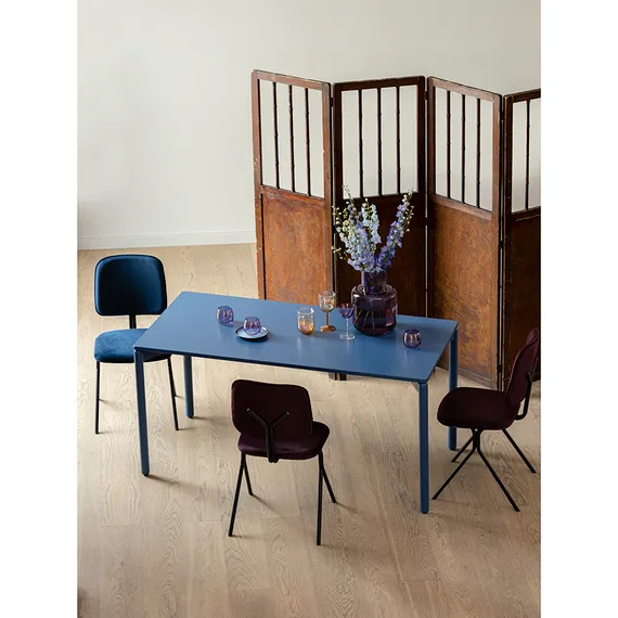 Стул Ror Y, темно-голубой велюр