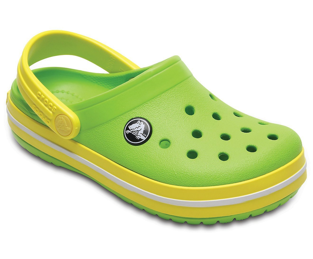 Детские сабо Crocs Crocband Volt Green Lemon
