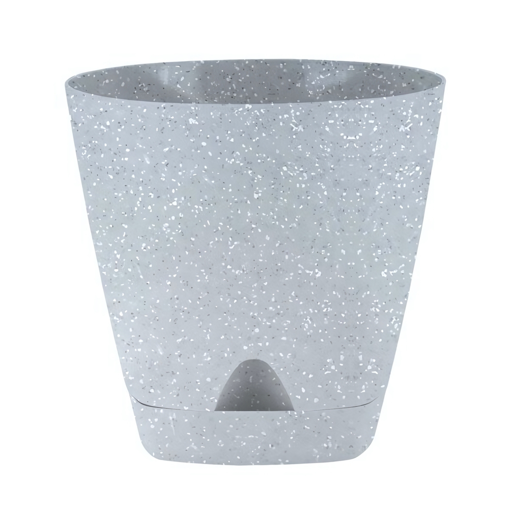 Горшок для цветов InGreen Amsterdam D200мм 4л с прикорневым поливом, светлый камень