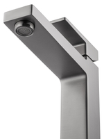 Смеситель для раковины высокий WONZON & WOGHAND CUBE 2.0, Темный графит (WW-88019068-BGM)