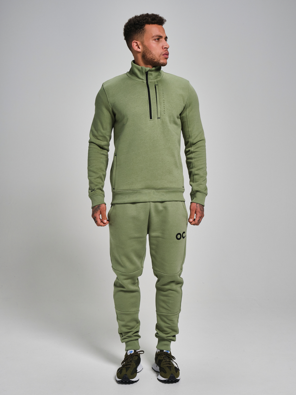 Свитшот с короткой молнией ORIGINAL CREATOR HALF ZIP, Светло-зеленый