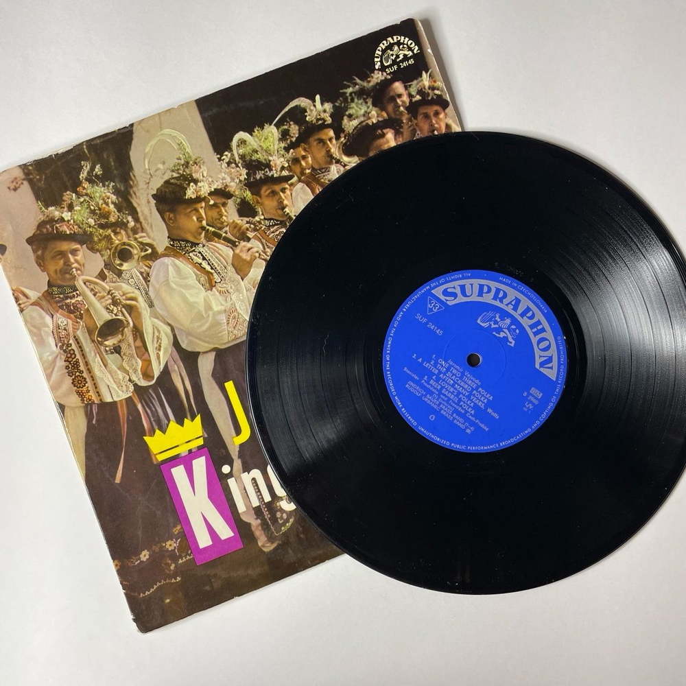 Винтажная виниловая пластинка LP Яромир Вейвода Jaromir Vejvoda King Of Polka Полька (Чехословакия 1967)