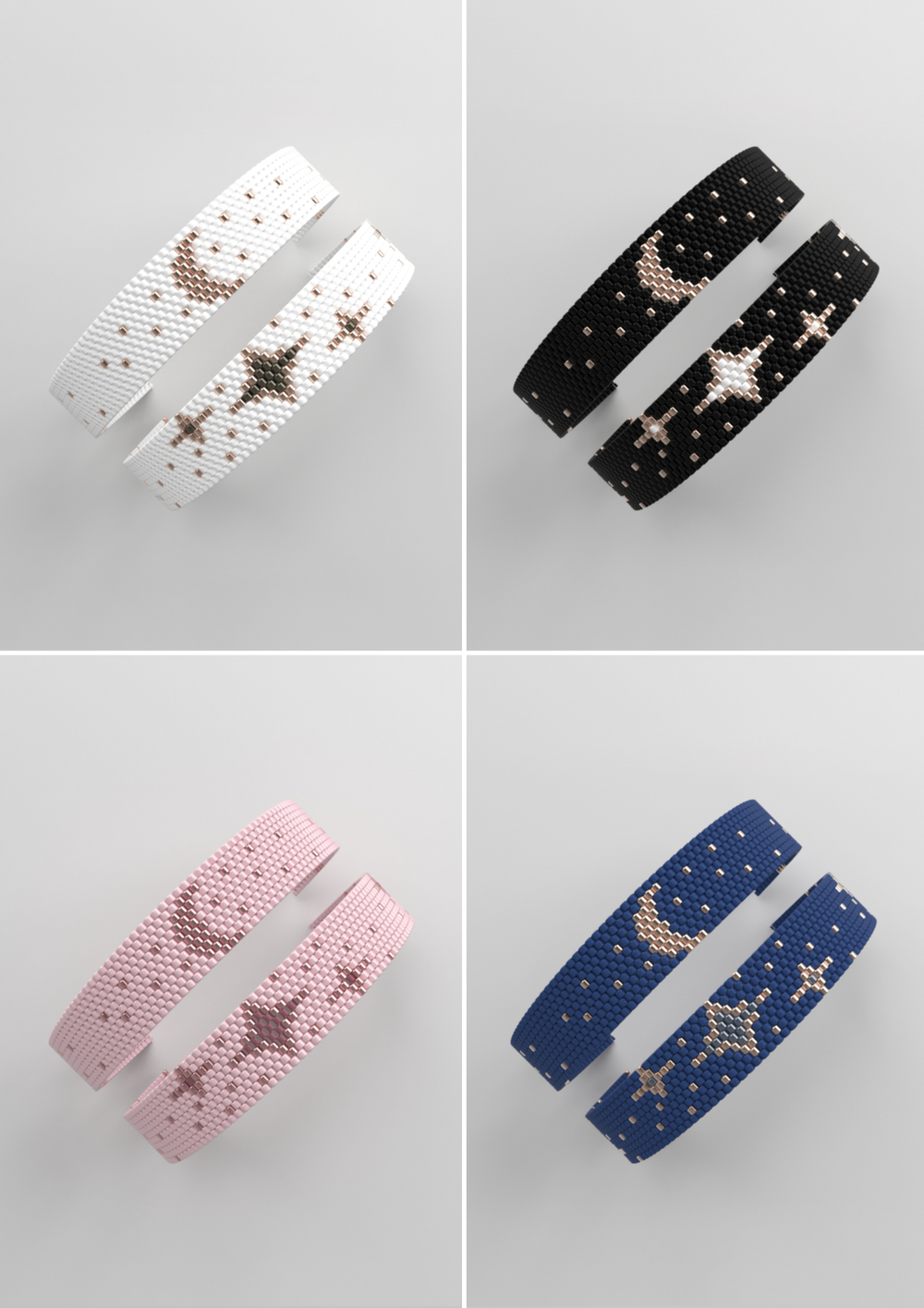 Схема PEYOTE, Схема браслета мозаичное плетение, узор из Miyuki Delica 11/0, файл PDF, №436