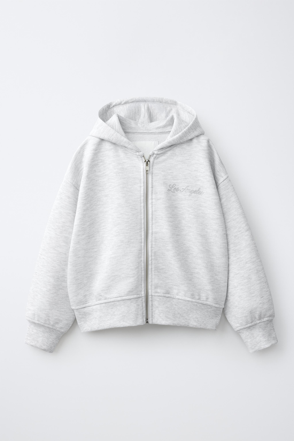 ZARA ХУДИ С ПАЙЕТКАМИ, СЕРЫЙ МЕЛАНЖ