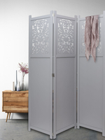 Ширма - перегородка для зонирования пространства деревянная резная "Прованс", 3 створки 1800 *480 мм