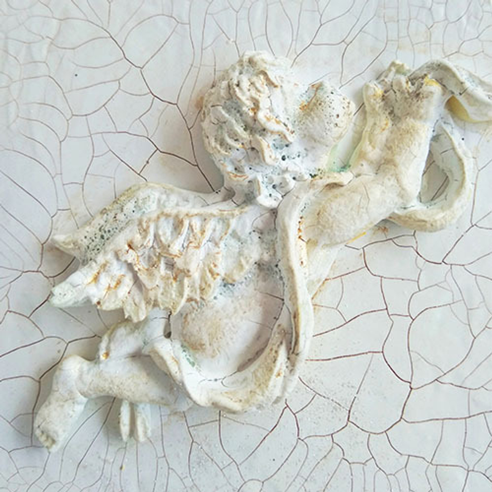 Текстурная паста акриловая с эффектом трещин «Белая»