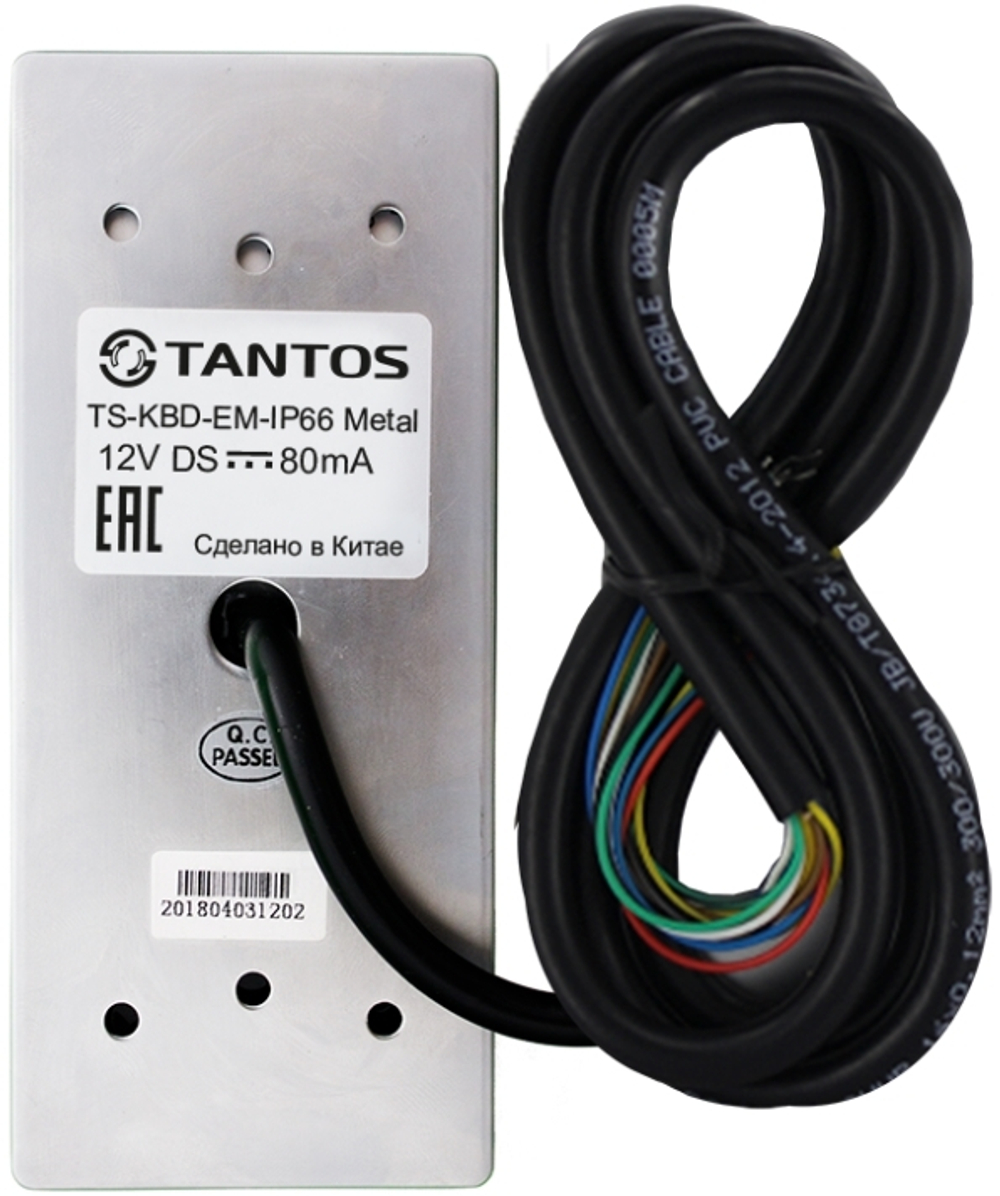 Кодонаборная панель  Tantos TS-KBD-EM-IP66 Metal