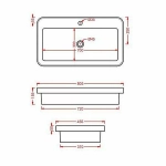 Раковина Artceram Fuori Scala 80,5 TFL035 17 00 *1 черная матовая